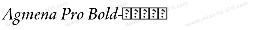 Agmena Pro Bold字体转换